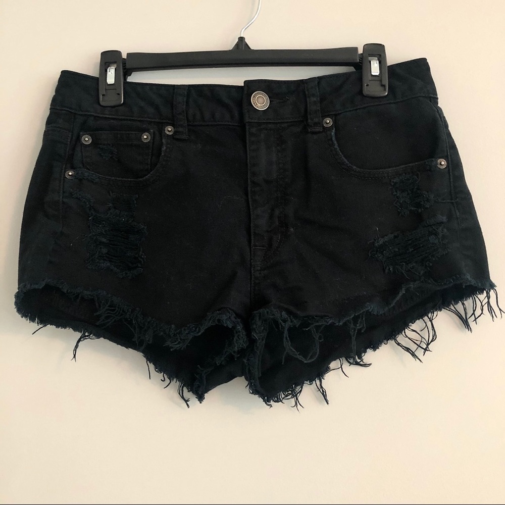 American Eagle Mid Rise Denim Shorts